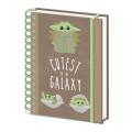 Cuaderno A5 Baby Yoda The Mandalorian Cutest in the Galaxy