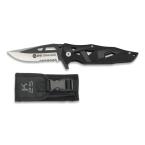 KNIFE K25 OPENWORK BLADE 10,8 CM BLACK-SILVER