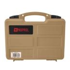 Short briefcase with pre-cut foam - Nuprol Tan