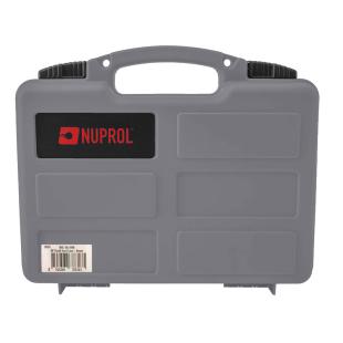 Short briefcase with gray pre-cut foam - Nuprol
