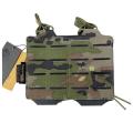 Double Magazine Pouch M4 Conquer Laser Cut Wooded Pixelation