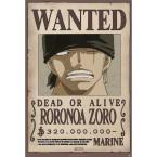 Póster One Piece Wanted Zoro New